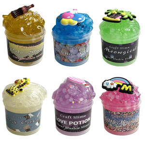 Foreign Trade Cross-border for 6pcs Rice Grain Mud Set <b>Slime</b> <b>Kit</b> 70ml Cartoon <b>Slime</b>, Colored Mud Crystal Mud - Product Image 1