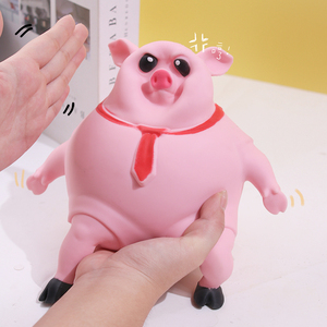 Cute Pink TPR Squishy <b>Pig</b> Stress <b>Toy</b> Animal Stretch Sand Decompression Fidget <b>Toy</b> for Squeeze <b>Toys</b> - Product Image 1