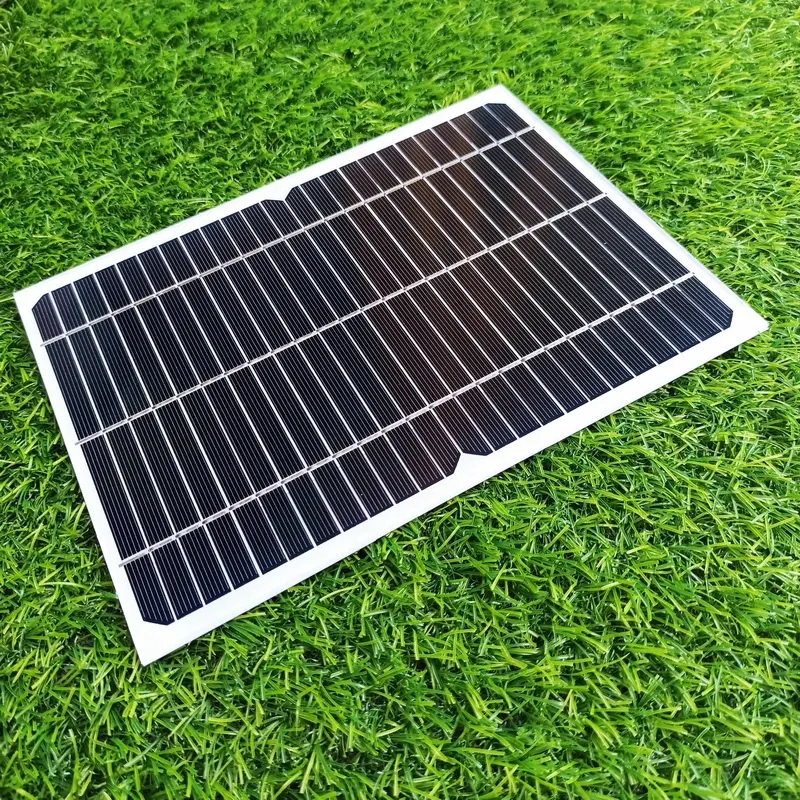 Panel surya 170x230mm 12v, Penal tenaga surya kecil kaca Tempered fotovoltaik modul PV Panel surya Mini 12v 6w