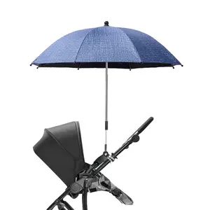 Atacado Segurança Durável Toda Posição baby stroller Car Umbrella para a chuva, paraguas