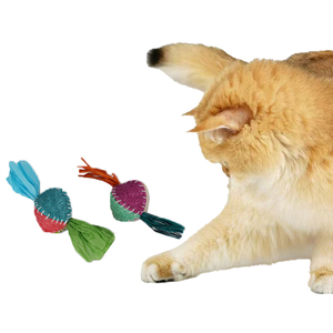 ของเล่นแมวใยบวบผสมแคทนิป สำหรับกัด เล่น และทำความสะอาดฟัน - Product Image 1