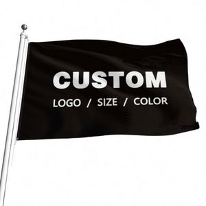 Wholesale Premium Fabric Good Quality Best Price Black Custom Flags <b>Banners</b> - Product Image 5