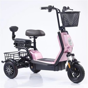 Tricycle électrique 350W 48V Batterie 12N Autonomie 35KM Charge utile 200-300kg Type de carrosserie ouverte Trois places Pour personnes âgées et usage familial - Product Image 2