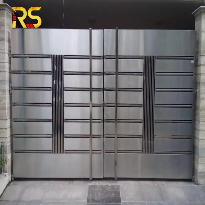Foshan modern steel front entrance door decorative garden door