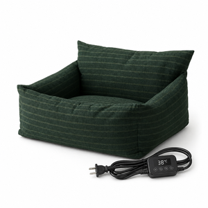 ZT Wholesale Linen Square Pet <b>Beds</b> Heating Mat with Removable Cover Autumn/Winter Heated <b>Dog</b> cat <b>Beds</b> Cat Cave <b>Dog</b> cat <b>Sofa</b> - Product Image 4