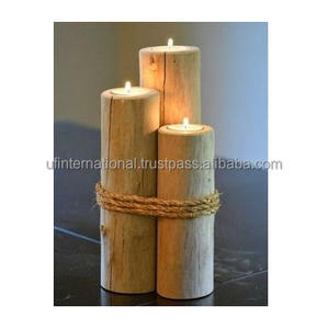 Wood Candle Holder <b>Cheap</b> Price Brown Stemmed Candle Stand and Selling Wood <b>Product</b> Very with Sale <b>Product</b> - Product Image 6