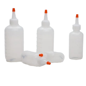 Matte Nhựa dầu ăn nước sốt cà chua gia vị bóp chai với <span class=keywords><strong>Red</strong></span> <span class=keywords><strong>tip</strong></span> <span class=keywords><strong>cap</strong></span> bơm lại rỗng bếp Sauce Dispenser chai - Product Image 5