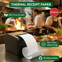 Gulungan Kertas Thermal 57x30 57x40 57x50 Grosir untuk Printer Bluetooth Mini Kasir Pabrik Kertas