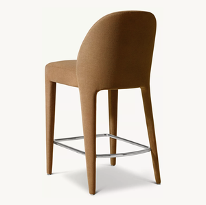 Taburete de Bar de mostrador de comedor de tela de rendimiento <span class=keywords><strong>Isabella</strong></span> totalmente tapizado a mano de diseño belga OEM Sassanid - Product Image 4