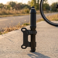 Pompe à vélo 100 PSI pour VTT, mini pompe à main portable en alliage d'aluminium pour pneus de vélo