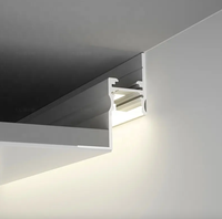 Profilé de canal LED en aluminium anodisé pour éclairage linéaire de plafond, diffuseur LED, bordure de carrelage, profilé mural pour armoire de cuisine