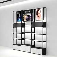 Support d'affichage cosmétique commercial, présentoir de maquillage, armoire murale, unité de rangement pour produits de soin de la peau