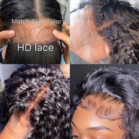 Proveedor Mayorista de Pelucas de Cabello Camboyano Virgen Natural Pre-Depilado 13x4 Onda al Agua Cabello Humano Pelucas de Encaje Frontal HD