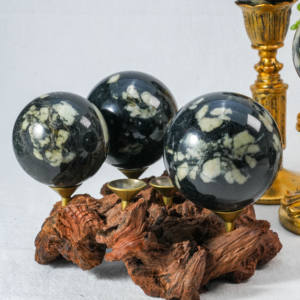 Haute qualité gros cristaux pivoine jaspe pierres précieuses artisanat pivoine pierre sphère guérison boule de cristal pour la méditation - Product Image 2