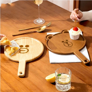 Assiette en bois japonaise écologique pour le petit déjeuner vaisselle Steak <span class=keywords><strong>Pizza</strong></span> plateau pour la maison hôtels Camping avec gravure - Product Image 1