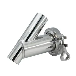 Food Grade Stainless Steel SS304 SS316L Y Type strainer Filter With Welding Fittings