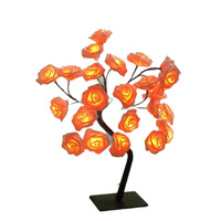 LED-Rosenbaum-Lampe - USB-Betrieben, PVC-Tischdekorationsleuchte, Warme Stimmungsbeleuchtung für Festliche Nächte, Instagram-Style Raumbeleuchtung