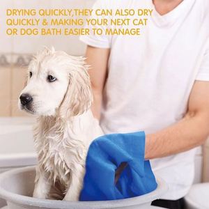 Juego de toallas para mascotas: toalla de secado de microfibra PVA para perros y gatos, absorbente, de secado rápido, refrescante, deportiva, de gamuza suave. - Product Image 4