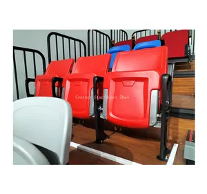 红色座椅户外足球看台看台5年中国1-60排风鸣tv，500毫米450毫米等B-S