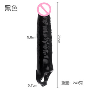 28cm lange penisverlenging, seksspeeltje voor volwassenen, 12 <span class=keywords><strong>inch</strong></span> kristallen penisdildo hoes, hol, voor mannen - Product Image 6