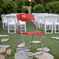 Chaises pliantes en plastique léger de conception moderne pour l'usage d'école