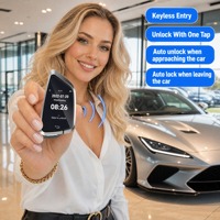 Clé de voiture intelligente Kaifute CF588 avec écran tactile LCD, entrée sans clé, anti-perte, universelle, pour véhicules à démarrage par bouton-poussoir, OEM ODM