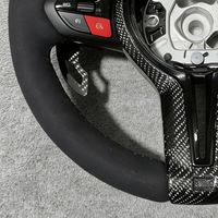 Volant de voiture en fibre de carbone et daim M Sport pour BMW 328i F30 F36 F33 F10 F15 F36 F20 F06 M340i Z4 2016 320i F80 X5 X7
