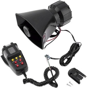 Haut-parleur de moto à cinq tons Sirène sans fil 12V Réglage du volume Enregistrement Sirène Klaxon - Product Image 4
