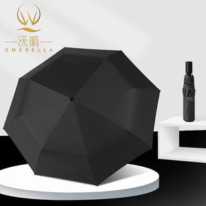 Parapluie à trois plis manuel en caoutchouc, os, bois, modèle personnalisé, 1 pièce - Product Image 3