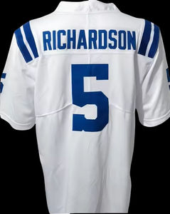 เสื้ออเมริกันฟุตบอลฤดูกาลใหม่ TOP 2025 # 5 เสื้อแข่งของแอนโทนี่ ริชาร์ดสัน โคลท์ส ระบายอากาศได้ดี แขนสั้น ดีไซน์ไซส์ใหญ่ - Product Image 5