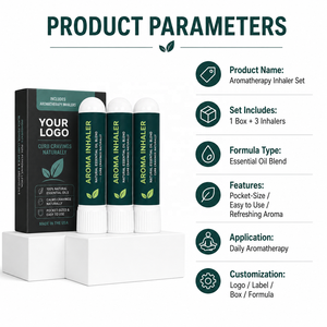 OEM ODM Inhalateur d'aromathérapie 2 en 1 Relaxation et respiration Double usage <span class=keywords><strong>Huile</strong></span> <span class=keywords><strong>essentielle</strong></span> Roll-on Portable pour soulager le stress - Product Image 3