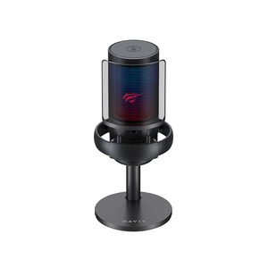 Havit <span class=keywords><strong>GK50</strong></span> Microphone de bureau RVB professionnel Micro de jeu à condensateur de studio USB pour la diffusion en direct Enregistrement Podcasting Enseignement - Product Image 2