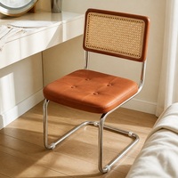 Chaise de salle à manger Wassily en métal, style médiéval, moderne et minimaliste, luxe léger, pour restaurant, salon, hôtel, chaise de bureau