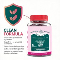 Gummies Équilibre Féminin Marque Blanche 60 unités Véganes Sans Sucre Saveur Ananas pour la Santé Intime Féminine Service OEM ODM