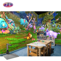 Système de projection interactive de peinture holographique AR avec 10 jeux, jeu interactif immersif pour parc d'attractions