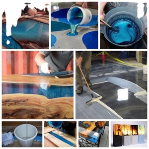Direct Factory Sale Epoxy <b>Resin</b> Art Floor <b>Paint</b> Liquid Coating 3D Transparent Wear-Resistant for Spraying Application - Product Image 1