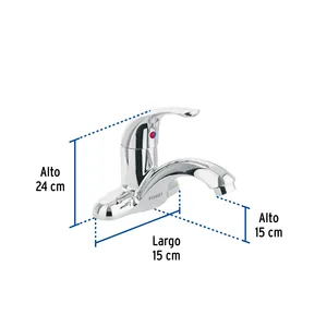 Master con 24 unità miscelatore lavabo a leva singola, ABS, naso curvo, di base - Product Image 3