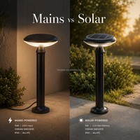 Lampadaire solaire LED de jardin à haute luminosité avec détecteur de mouvement, design populaire, en aluminium noir, pour cour et pelouse, étanche IP65