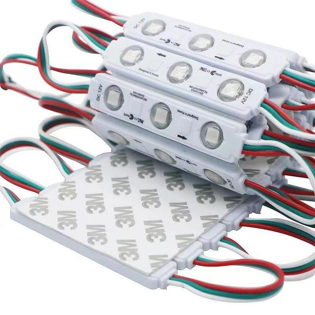 Smart Full Color RGB WS 2811 IC SPI DC12V Addressable Color 5050 SMD 3 LED Pixel Module Light for 3D Sign Letters