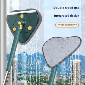 Serpillère rotative à 360° avec bac en plastique, lavage mains libres <span class=keywords><strong>pour</strong></span> nettoyer les coins, les plafonds et les sols, essorage automatique - Product Image 5