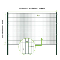 Clôture de jardin double fil robuste de 1630 mm, vente directe d'usine, haute qualité