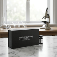 Emballage personnalisé de flacons d'ampoules de peptides de 3 ml et 10 ml avec boîte cadeau et étiquette imprimée pour les cosmétiques