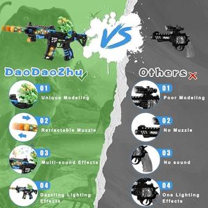 Nueva Pistola de Juguete TOYSRUNNER para Niños, Operada con Batería, de Plástico, con Sonido, Luz y Vibración, para Jugar al Aire Libre - Product Image 5