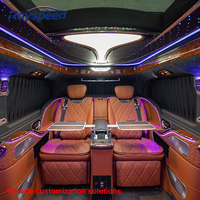 Sièges auto de luxe Vito, ensemble complet pour Mercedes Vito W447, sièges arrière avec table, cuir et aluminium, couleur personnalisée