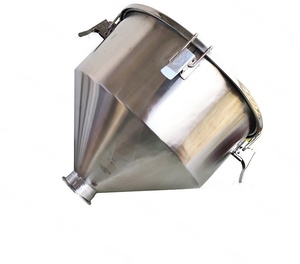 Máquina de llenado cónica de gran diámetro 316/304 grado sanitario alimentos Acero inoxidable cocina tolva sello cubierta tolva - Product Image 6