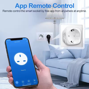 Tuya WiFi Smart <span class=keywords><strong>Socket</strong></span> EU <span class=keywords><strong>Plug</strong></span> <span class=keywords><strong>16A</strong></span>/20A Monitoreo de energía y función de sincronización Control de voz Compatible con Alexa y Google Home - Product Image 4