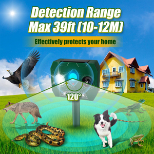 Ngoài trời năng lượng mặt trời Powered động vật <span class=keywords><strong>Repeller</strong></span> động vật <span class=keywords><strong>Repeller</strong></span> cảm biến chuyển động không thấm nước động vật <span class=keywords><strong>Repeller</strong></span> cho vườn - Product Image 4