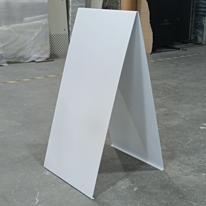 Custom Double Sided A-Frame Sign <b>Board</b> Floor Standing Steel Powder Coated Durable Outdoor Advertising Display - Product Image 3