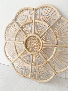 Exquisite Design Flower Hand Woven Natural <b>Rattan</b> <b>Placemat</b> Home Decor Bohemian Natural <b>Placemats</b> Wholesale From Vietnam - Product Image 5