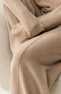 <span class=keywords><strong>Pantaloni</strong></span> in Misto Lana e Cashmere per <span class=keywords><strong>Donna</strong></span>, Produzione OEM, <span class=keywords><strong>Classici</strong></span> della Mongolia Interna, Tinta Unita, Gamba Larga - Product Image 3